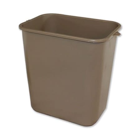 Impact Products Impact, SOFT-SIDED WASTEBASKET, RECTANGULAR, POLYETHYLENE, 28 QT, BEIGE 7702BEI